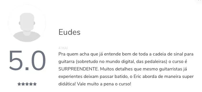Print real de depoimento de aluno 4